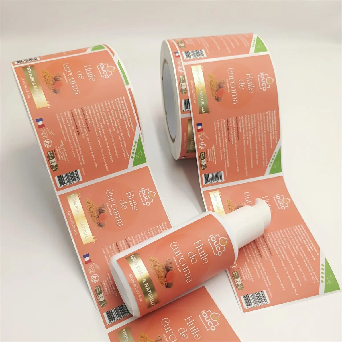Body Oil Roll Labels