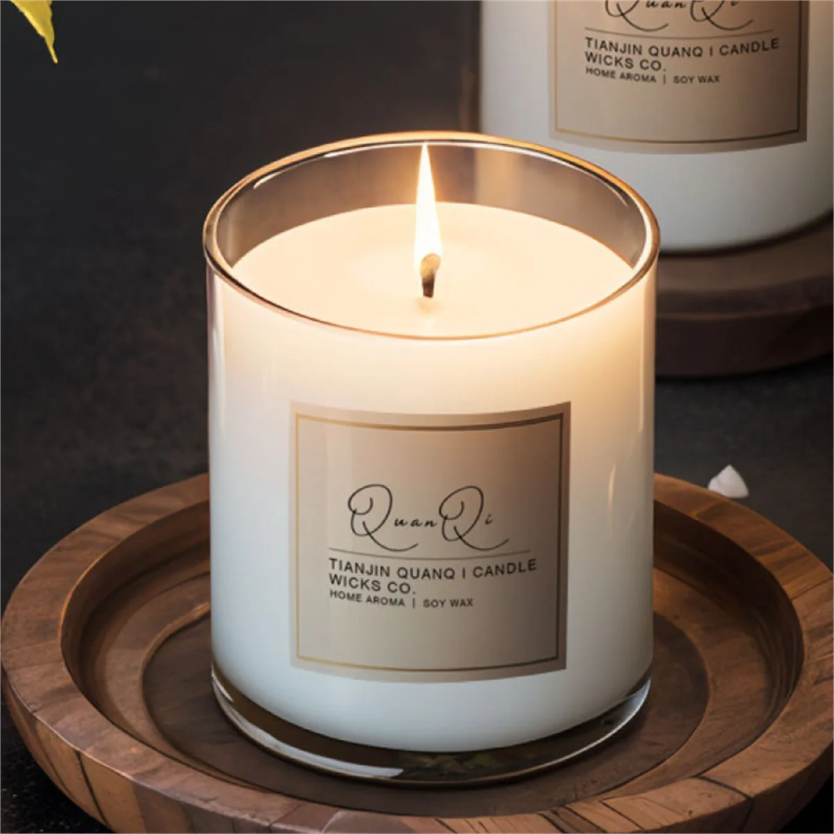 Minimal Glass Candle Labels