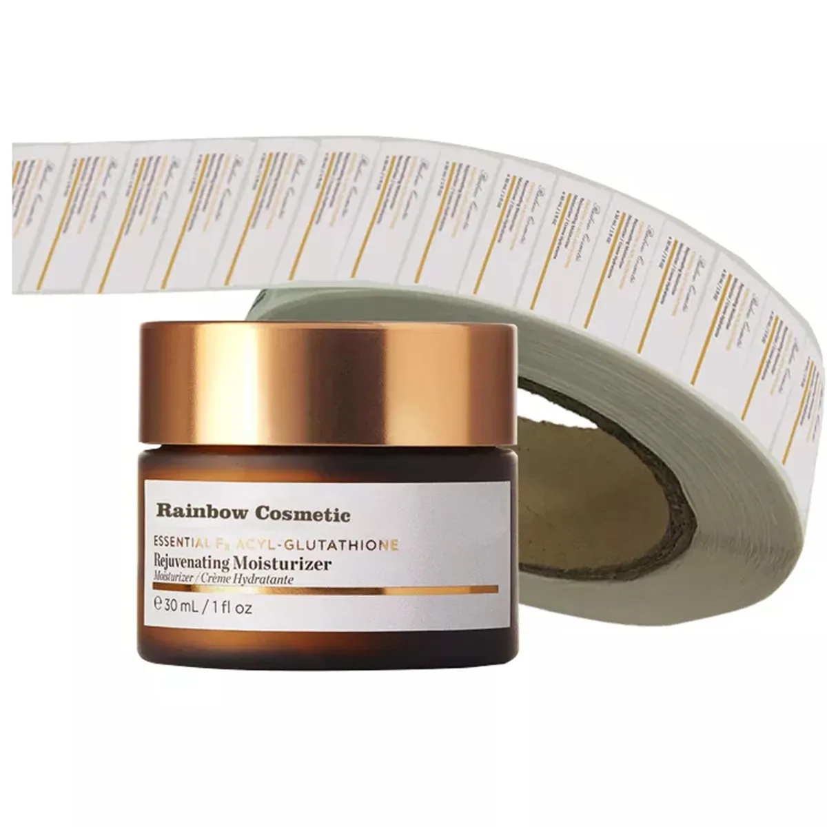 Cosmetic Jar Roll Labels