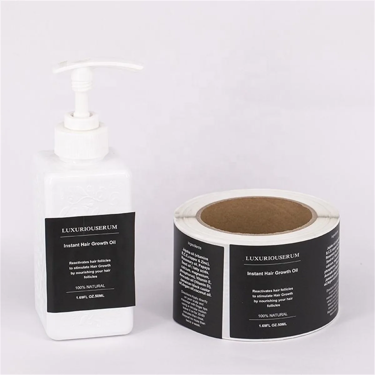 Pump Bottle Cosmetic Labels