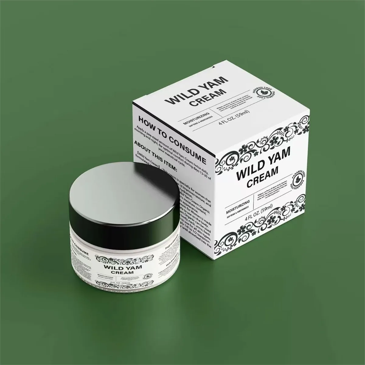 Cream Jar & Box Labels