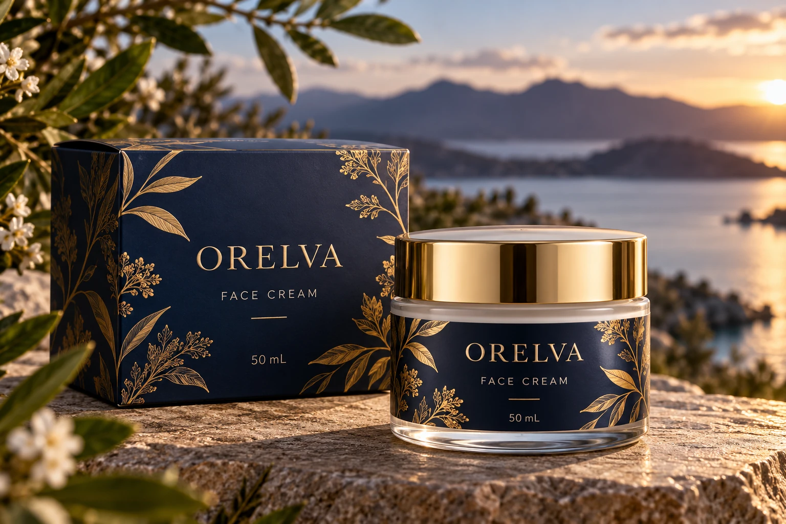 Cream packaging, a flat finish reference and an inactive gloss-instrument concept