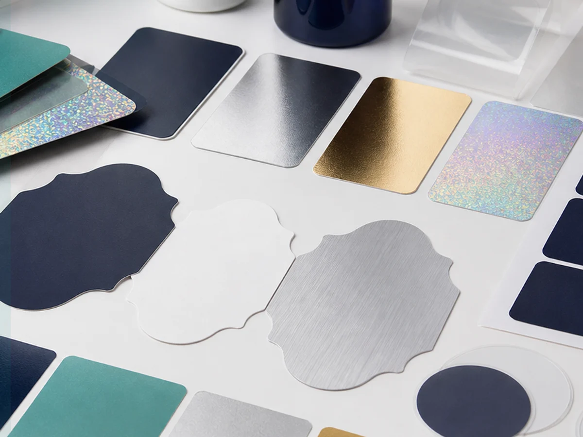 Matte and glossy label finish comparison