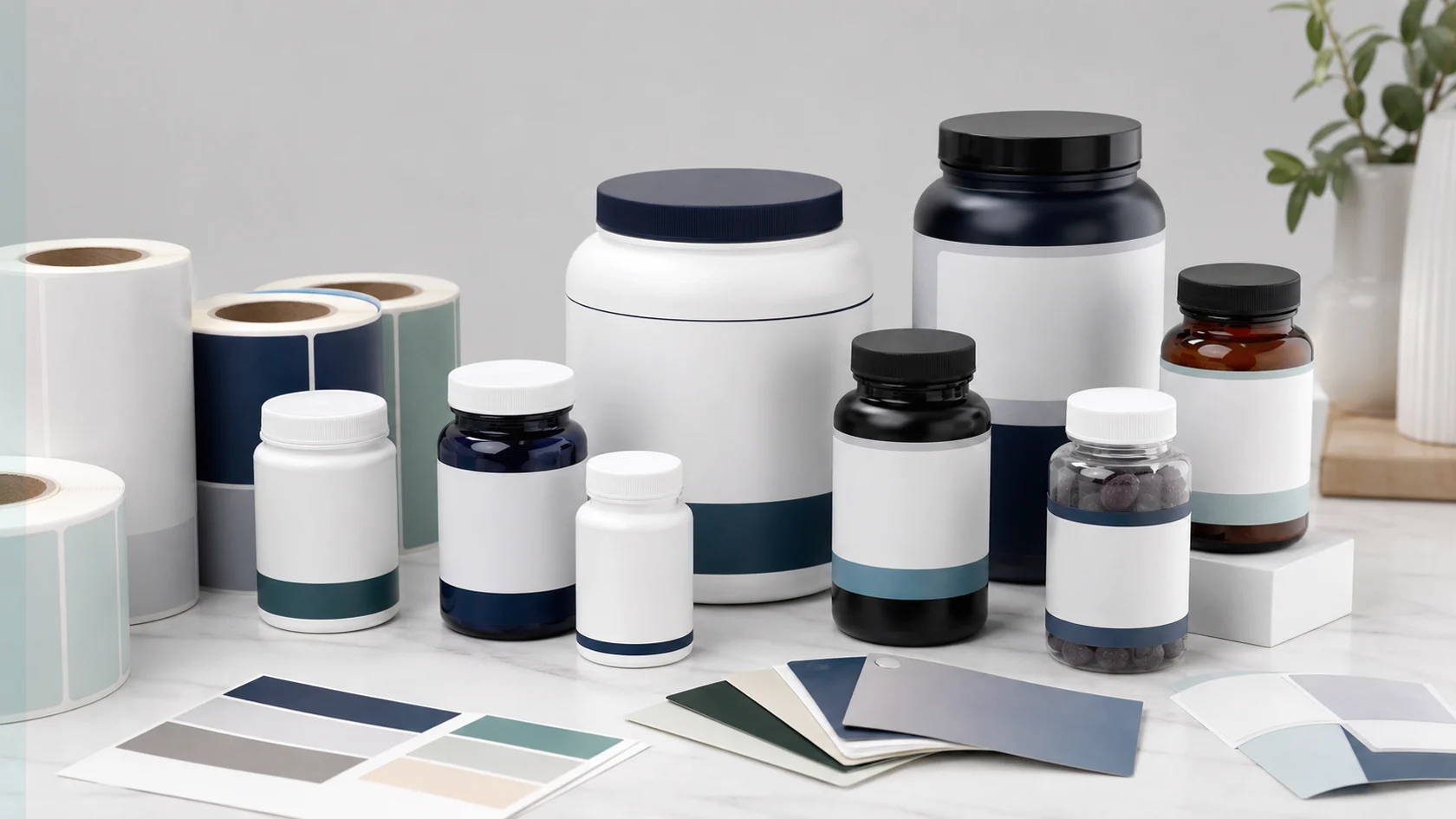 Custom supplement bottle labels for vitamin bottles