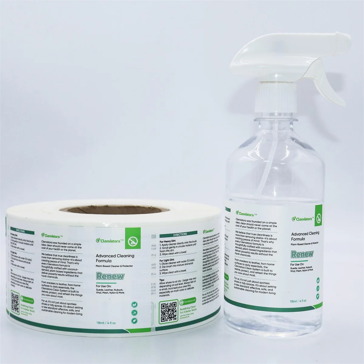 Cleaning Spray Labels