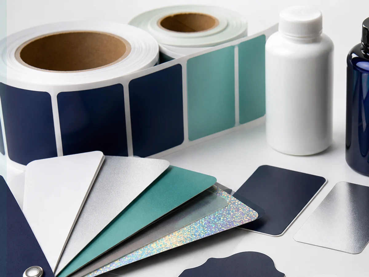 Waterproof bottle label material for cosmetic and supplement packaging